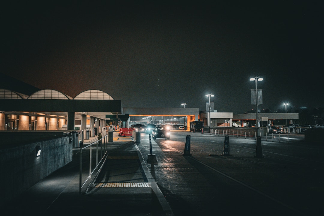 Airport departures board